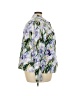 JM Collection 100% Cotton Print Purple Jacket Size 24W - photo 4