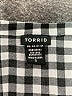 Torrid 100% Polyester Houndstooth Black Short Sleeve Blouse Size Lg Plus (0) - photo 7