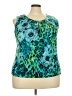 Kasper Teal Sleeveless Blouse Size 2X - photo 1