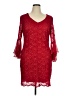 Connected Apparel Red Cocktail Dress Size 14 (petite) - photo 1