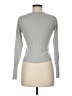 Alice + Olivia Solid Silver Silk Pullover Sweater Size M - photo 2