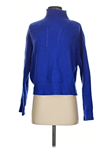 Aqua Cashmere Pullover Sweater (view 1)