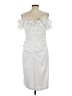 Xscape Solid White Cocktail Dress Size 12 - photo 2