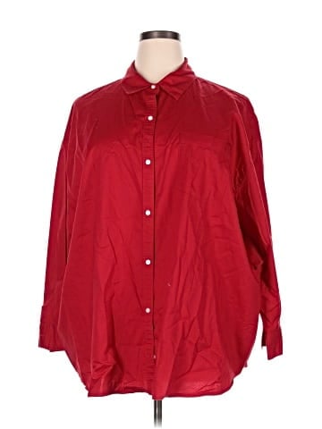 Old Navy 3/4 Sleeve Button-Down Shirt (view 1)