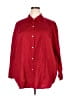 Old Navy 100% Cotton Red 3/4 Sleeve Button-Down Shirt Size 2X - photo 1