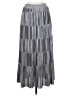 Studio West 100% Polyester Chevron-herringbone Silver Casual Skirt Size S - photo 2