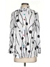 Ali Miles 100% Polyester Polka Dots Silver 3/4 Sleeve Blouse Size S - photo 1