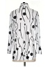 Ali Miles 100% Polyester Polka Dots Silver 3/4 Sleeve Blouse Size S - photo 2