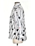 Ali Miles 100% Polyester Polka Dots Silver 3/4 Sleeve Blouse Size S - photo 5