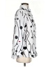 Ali Miles 100% Polyester Polka Dots Silver 3/4 Sleeve Blouse Size S - photo 4