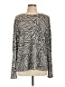 1.State Animal Print Gray Pullover Sweater Size L - photo 1