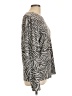 1.State Animal Print Gray Pullover Sweater Size L - photo 4