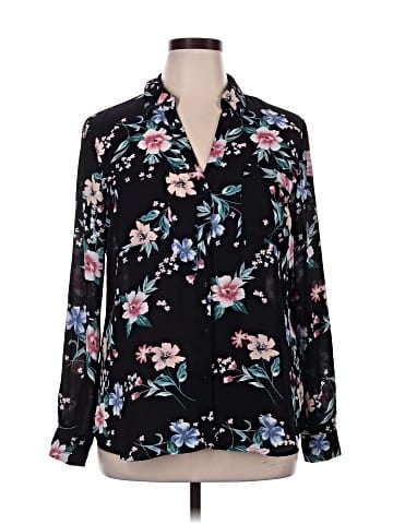 Candie's Long Sleeve Blouse (view 1)