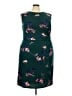 Eliza J Floral Green Cocktail Dress Size 20 - photo 1