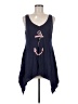 Wildfox 100% Cotton Blue Tank Top Size Med (2 or M) - photo 1