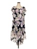 Connected Apparel 100% Polyester Floral Purple Cocktail Dress Size 22 - photo 1