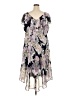 Connected Apparel 100% Polyester Floral Purple Cocktail Dress Size 22 - photo 2