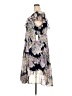 Connected Apparel 100% Polyester Floral Purple Cocktail Dress Size 22 - photo 5