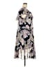 Connected Apparel 100% Polyester Floral Purple Cocktail Dress Size 22 - photo 4