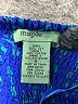 Maple 100% Polyester Paisley Blue Cocktail Dress Size 0 - photo 7