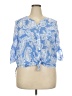 Maeve Blue 3/4 Sleeve Blouse Size XXL (estimated) - photo 1