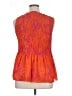 Rose + Olive 100% Polyester Orange Sleeveless Blouse Size XL - photo 2