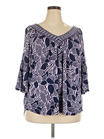 Echo 3/4 Sleeve Blouse (view 1)