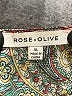 Rose + Olive 100% Polyester Paisley Red Sleeveless Blouse Size XL - photo 7