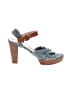 Robert Clergerie Color Block Blue Sandals Size 10 - photo 1