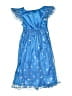 Disney 100% Polyester Stars Blue Dress Size 4 - 5 - photo 2