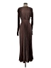 L'IDÉE 100% Polyester Brown Casual Dress Size 4 - photo 1