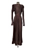 L'IDÉE 100% Polyester Brown Casual Dress Size 4 - photo 2