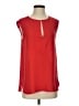 J.Crew 100% Polyester Red Sleeveless Blouse Size 2 - photo 1