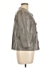 Vince. 100% Leather Gray Leather Jacket Size L - photo 4