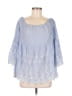 Entro Blue 3/4 Sleeve Blouse Size M - photo 1