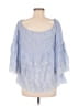 Entro Blue 3/4 Sleeve Blouse Size M - photo 2