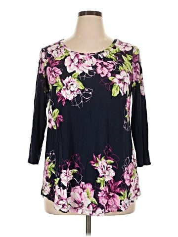 JM Collection 3/4 Sleeve T-Shirt (view 1)