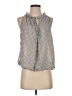 Max Studio 100% Polyester Gray Sleeveless Blouse Size S - photo 1