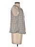 Max Studio 100% Polyester Gray Sleeveless Blouse Size S - photo 4