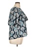 August Silk Blue Short Sleeve Blouse Size XL - photo 4