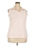 Basic Editions Pink Sleeveless T-Shirt Size XXL - photo 1
