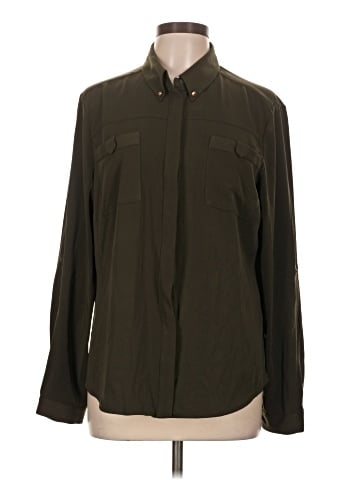 Eva Mendes by New York & Company Long Sleeve Blouse (view 1)