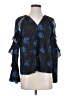 Parker 100% Polyester Blue 3/4 Sleeve Blouse Size S - photo 1