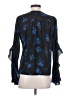 Parker 100% Polyester Blue 3/4 Sleeve Blouse Size S - photo 2
