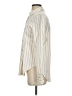 Theory Stripes Ivory Long Sleeve Button-Down Shirt Size S - photo 5
