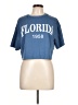 Romwe Blue Short Sleeve T-Shirt Size L - photo 1