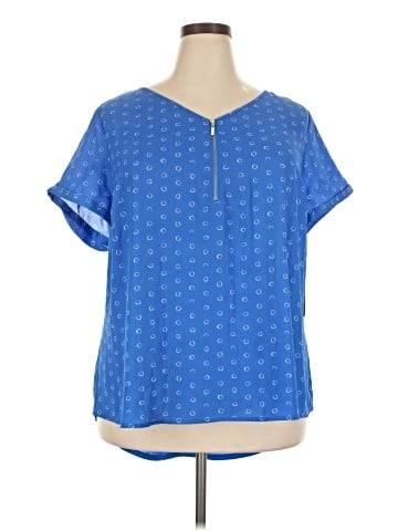 Kohl's Short Sleeve Blouse (view 1)
