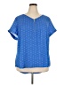 Kohl's 100% Polyester Blue Short Sleeve Blouse Size 2X - photo 1
