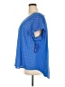 Kohl's 100% Polyester Blue Short Sleeve Blouse Size 2X - photo 5
