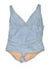 J.Crew Solid Blue One Piece Swimsuit Size 22 - photo 1